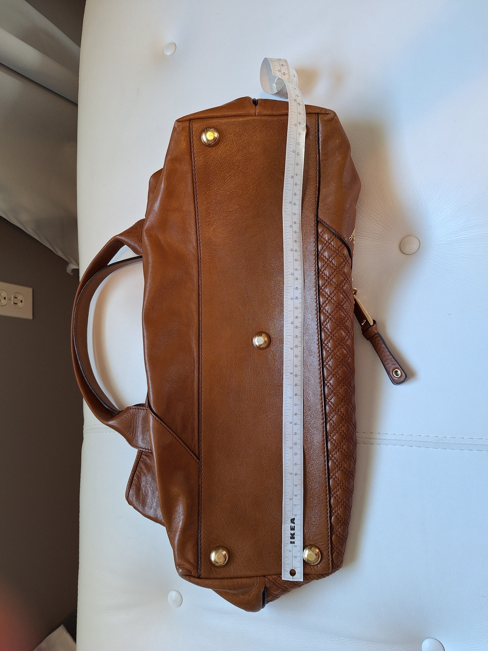 Marc Jacobs Cognac Quilted Leather Shoulder Bag - Picture 5 of 13